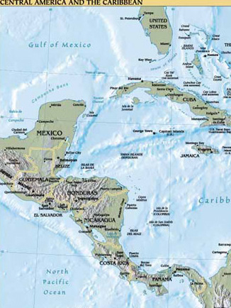 map of nicaragua and surrounding countries. hot hair surrounding countries